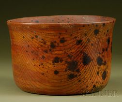 Large Pre-Columbian Painted Pottery Cylinder